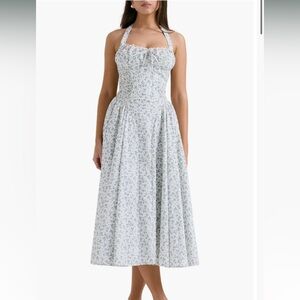 house of cb adabella floral halter dress